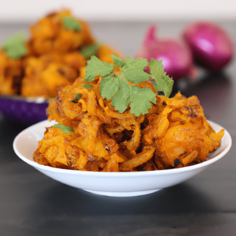 Rica receta de Bhaji de cebolla 5 Bhaji de cebolla