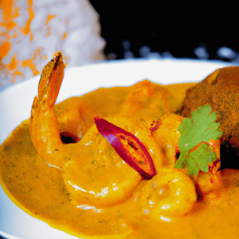 Curry de gambas al estilo indio 2 Curry de gambas
