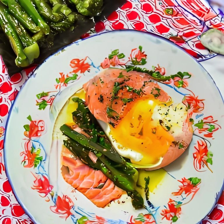 Huevos gourmet al nido de esparragos