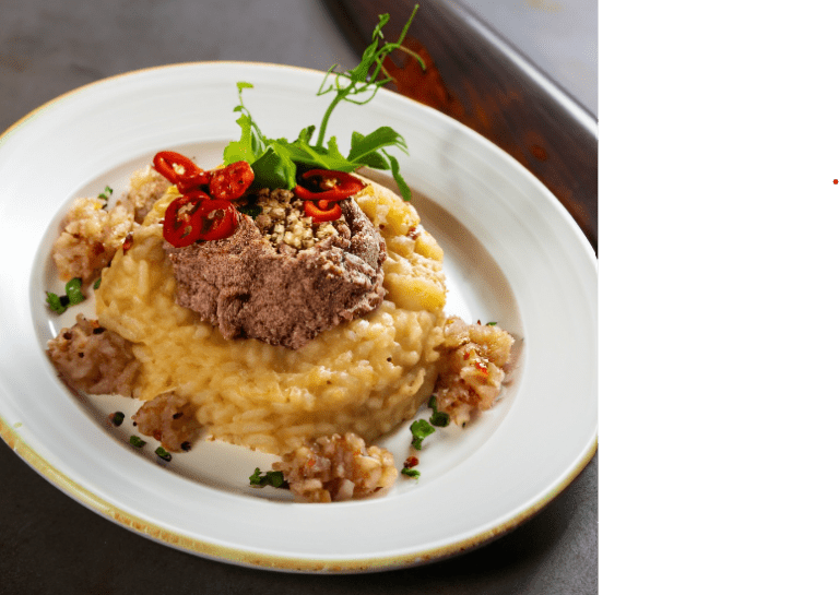 Risotto Picante con Paté de Pato 2 Risotto picante de pate