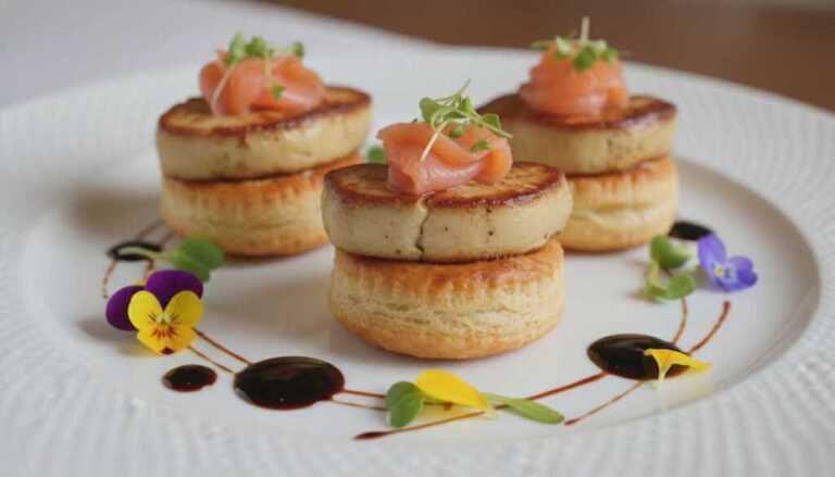 Mejores Nidos de Hojaldre con Foie y Salmón: Receta Gourmet 7 Nidos de hojaldre con foie y salmón ahumado